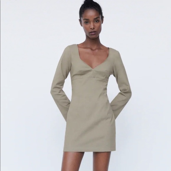 Zara sweetheart neckline dress NWT - Picture 6 of 8